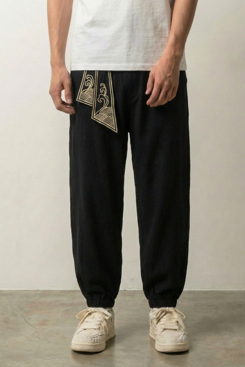 Japanische Sarouel-Hose 'Raijin' – Ansicht 4