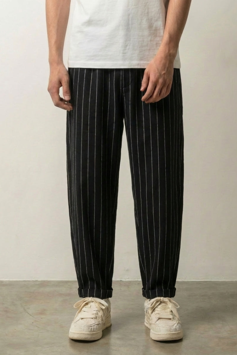 Pantalon Rayure Homme 'Straightin' – Studioaufnahme