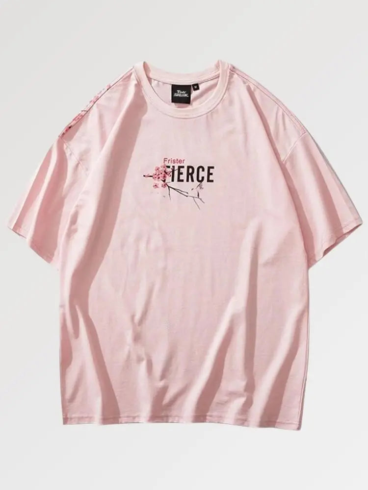 Rosa japanisches T-Shirt 'Inazawa' – T-Shirt für den Alltag, Premium-Qualität