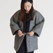 Gesteppte Kimono-Jacke 'Aïmi' – Wickelmantel im japanischen Stil für Damen