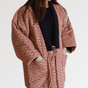 Gesteppte Kimono-Jacke 'Aïmi' – eleganter Schnitt, Wickelmantel im japanischen Design