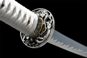 Weißes Katana-Schwert – Samurai-Schwert, Katana im japanischen Design