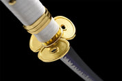 Ame no Habakiri Katana (One Piece) – Nahaufnahme Katana mit japanischem Motiv