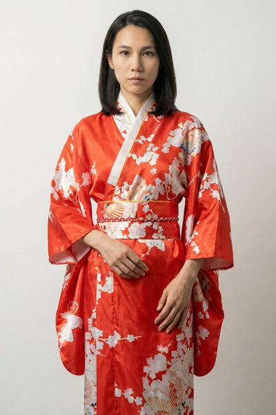 Roter Kimono Sensu 'Hinode'