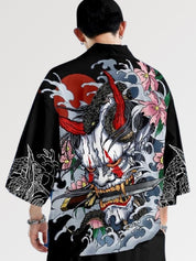 Samurai Haori 'Takeshido Oni' – Kimono für traditionelle Anlässe, Premium-Qualität