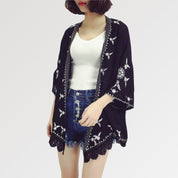 Kurzer Spitzen-Kimono 'FLKD' – Kimono für traditionelle Anlässe, Premium-Qualität