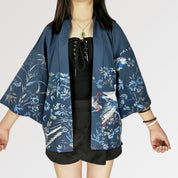 Seiden-Kimono-Jacke 'Soraka' – japanisches Gewand, Kimono im japanischen Design
