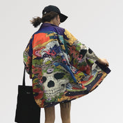 Totenkopf-Kimono 'Zugaikotsu' – Kimono im traditionellen japanischen Stil für Herren und Damen