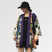Totenkopf-Kimono 'Zugaikotsu' – japanisches Gewand, Kimono im japanischen Design