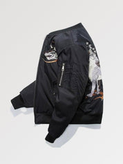 Souvenir-Bomberjacke 'Kitsuneneki' – Bomberjacke für die Übergangszeit, Premium-Qualität