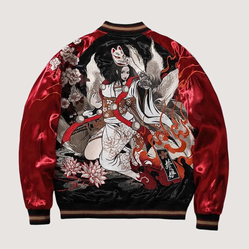 Kitsune-Sukajan 'Akuma no Hana' – Detailansicht 3