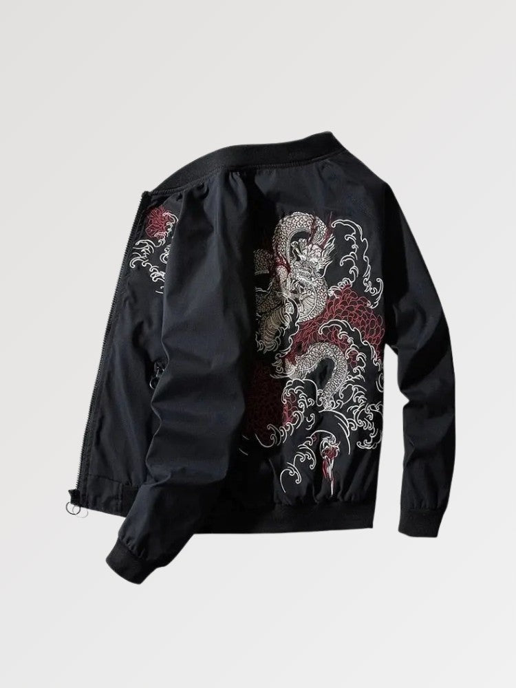 Bomberjacke Japan 'Classical Ryu' – Detailansicht 5