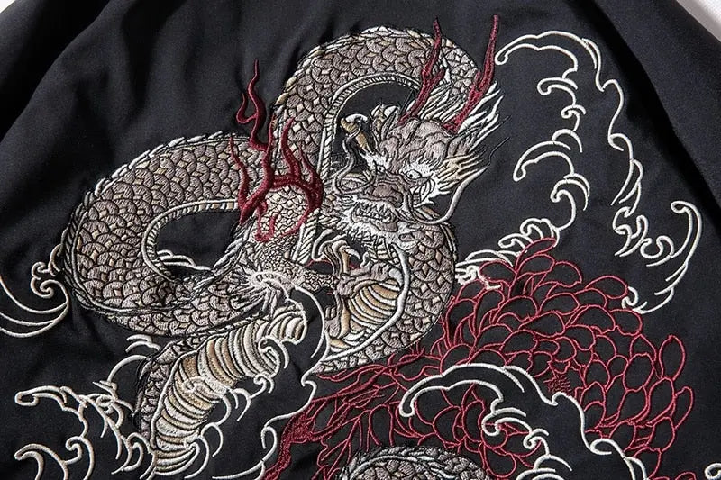 Bomberjacke Japan 'Classical Ryu' – Detailansicht 6