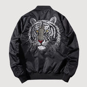 Mythischer Tiger Aviator-Bomber aus Leder – Detailansicht 6