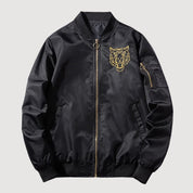 Mythischer Tiger Aviator-Bomber aus Leder – Detailansicht 7