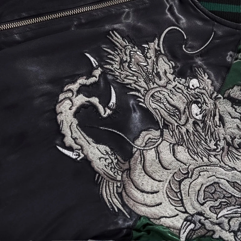 Drachen-Sukajan für Herren 'Kurotatsu' – Detailansicht 11