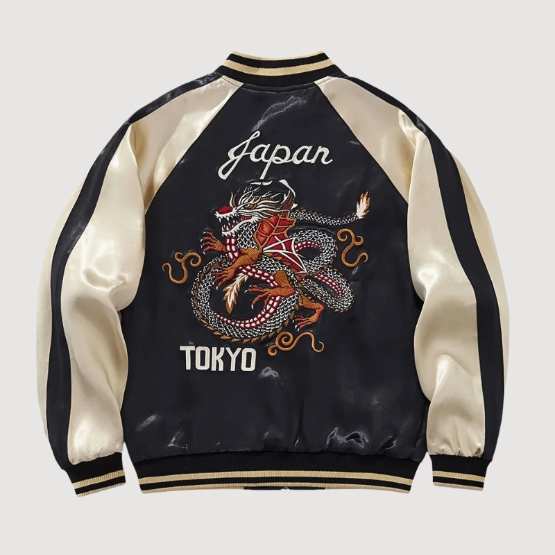 Drachen-Sukajan Tokyo 'Raijin no Tora' – Detailansicht 6