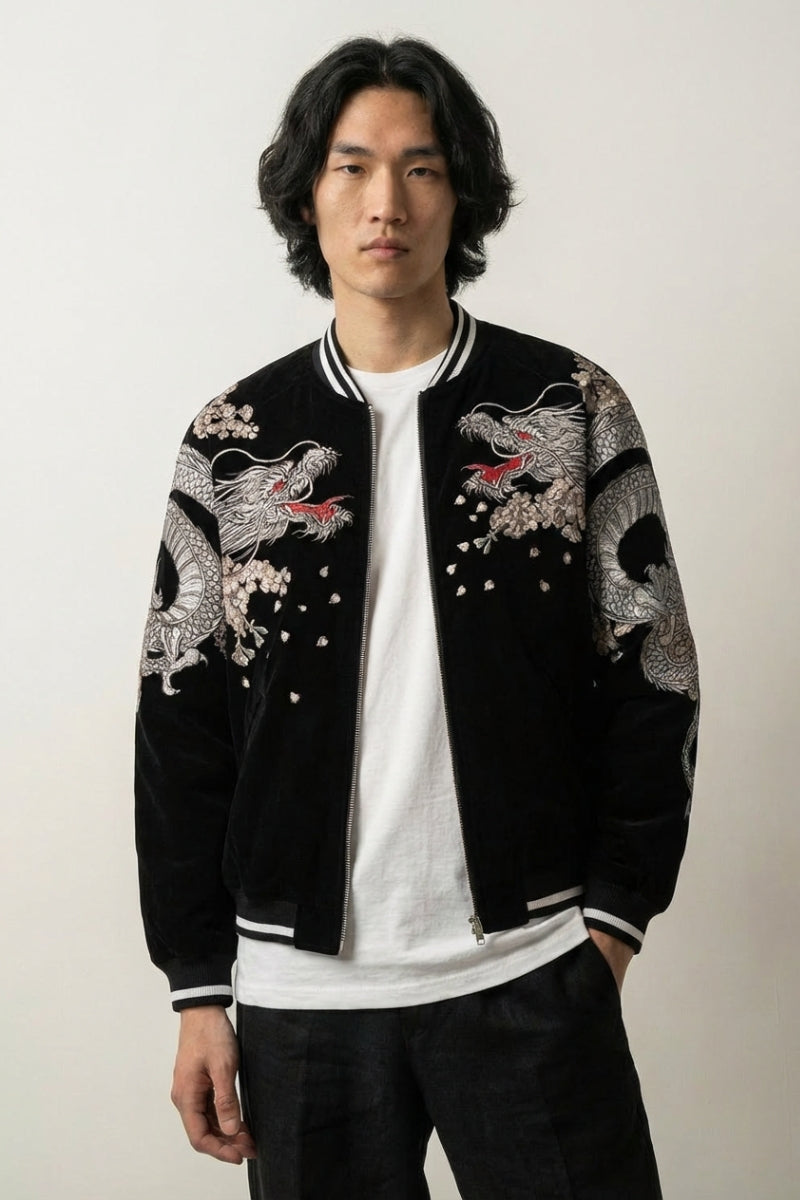 Sukajan-Souvenirjacke 'Ryu Bushido' – Detailansicht 3