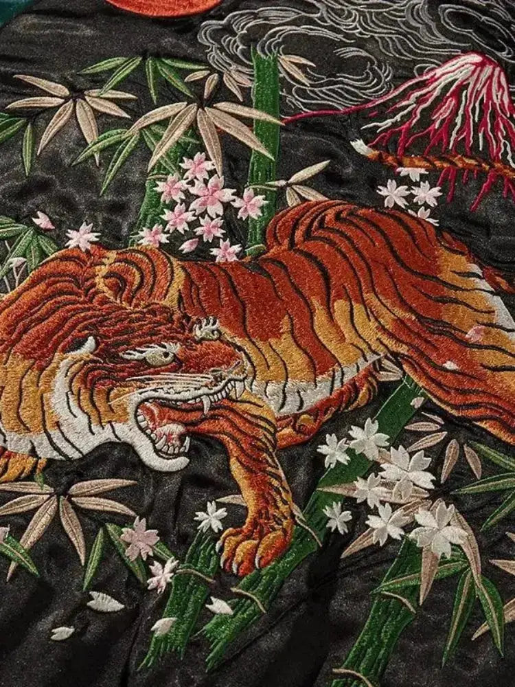 Sukajan-Jacke Tiger 'Seishin' – Detailansicht 5