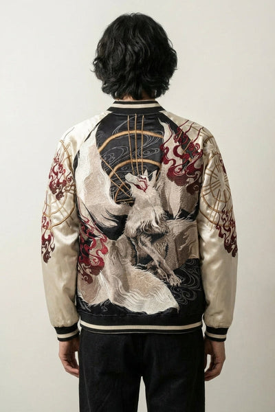 Bestickte Sukajan-Jacke 'Shirokage'