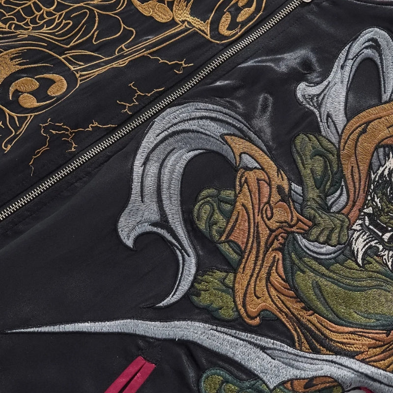 Raijin-Sukajan für Herren 'Ten no Ikazuchi' – Detailansicht 10