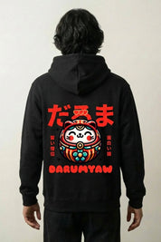 Daruma Hoodie - だるま – Studioaufnahme Rückseite