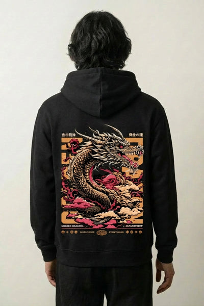 Japanischer Drachen-Hoodie - ドラゴン