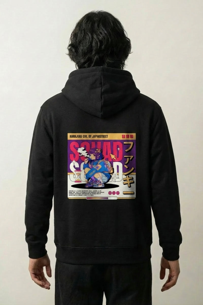 Harajuku Hoodie - ハラジュク – Studioaufnahme Rückseite