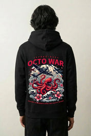 Oktopus-Hoodie - オクトパス – Studioaufnahme Rückseite