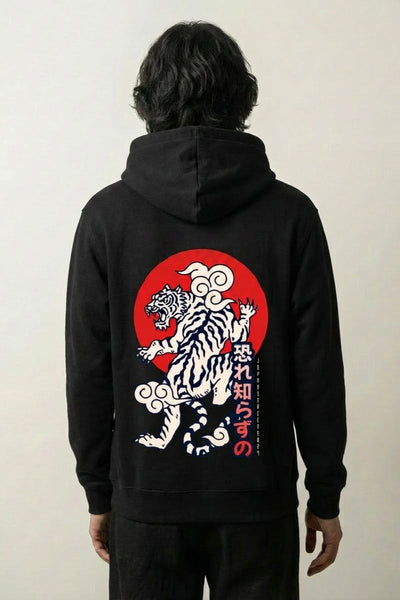 Japanischer Tiger-Hoodie - タイガー
