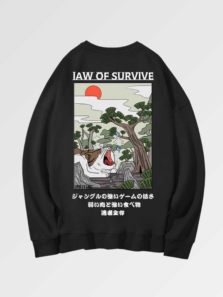 Japanischer Pullover 'Okigano' – Sweatshirt im Streetwear-Stil für Herren und Damen