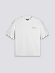 T-Shirt im japanischen Stil mit Geister-Samurai, Cyberpunk-Tech-Noir-Druck, oversize Baumwolle, Rückenansicht Farbvariante