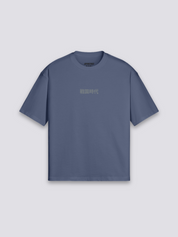 T-Shirt mit japanischer Schrift, Shodo-Kalligrafie und Samurai, oversize Baumwolle Streetwear, Rückenansicht Farbvariante