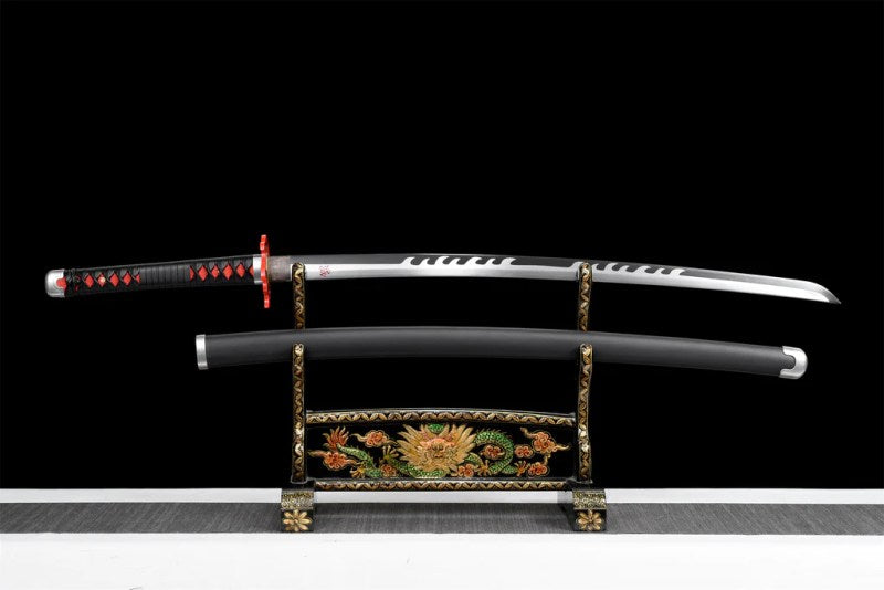 Tanjiro Katana (Dämonentöter) – Sammlerstück: detailreicher Katana im japanischen Stil