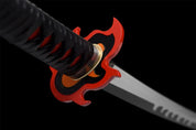 Tanjiro Katana (Dämonentöter) – Detail: scharfe Klinge, Katana japanischen Stil