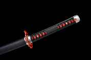 Tanjiro Katana (Dämonentöter) – Nahaufnahme Katana mit japanischem Motiv