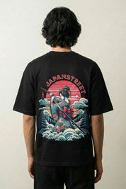 Japanisches T-Shirt mit Druck - げいしゃ – Studioaufnahme