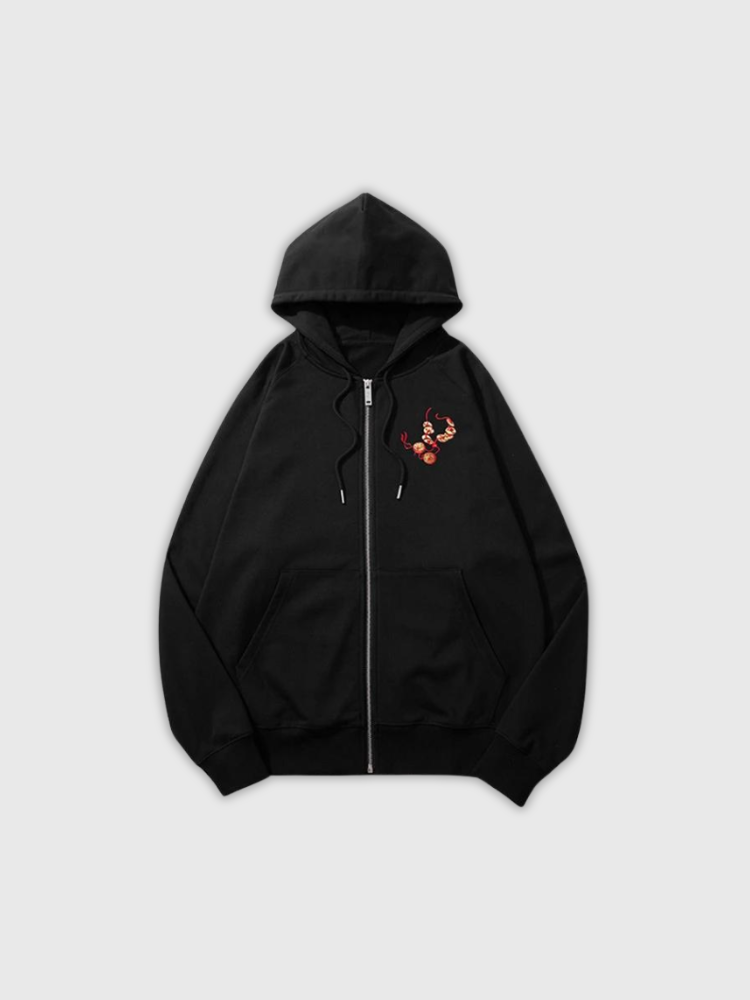 Tiger-Hoodie 'Shodakime' – Oversize, Hoodie im japanischen Design