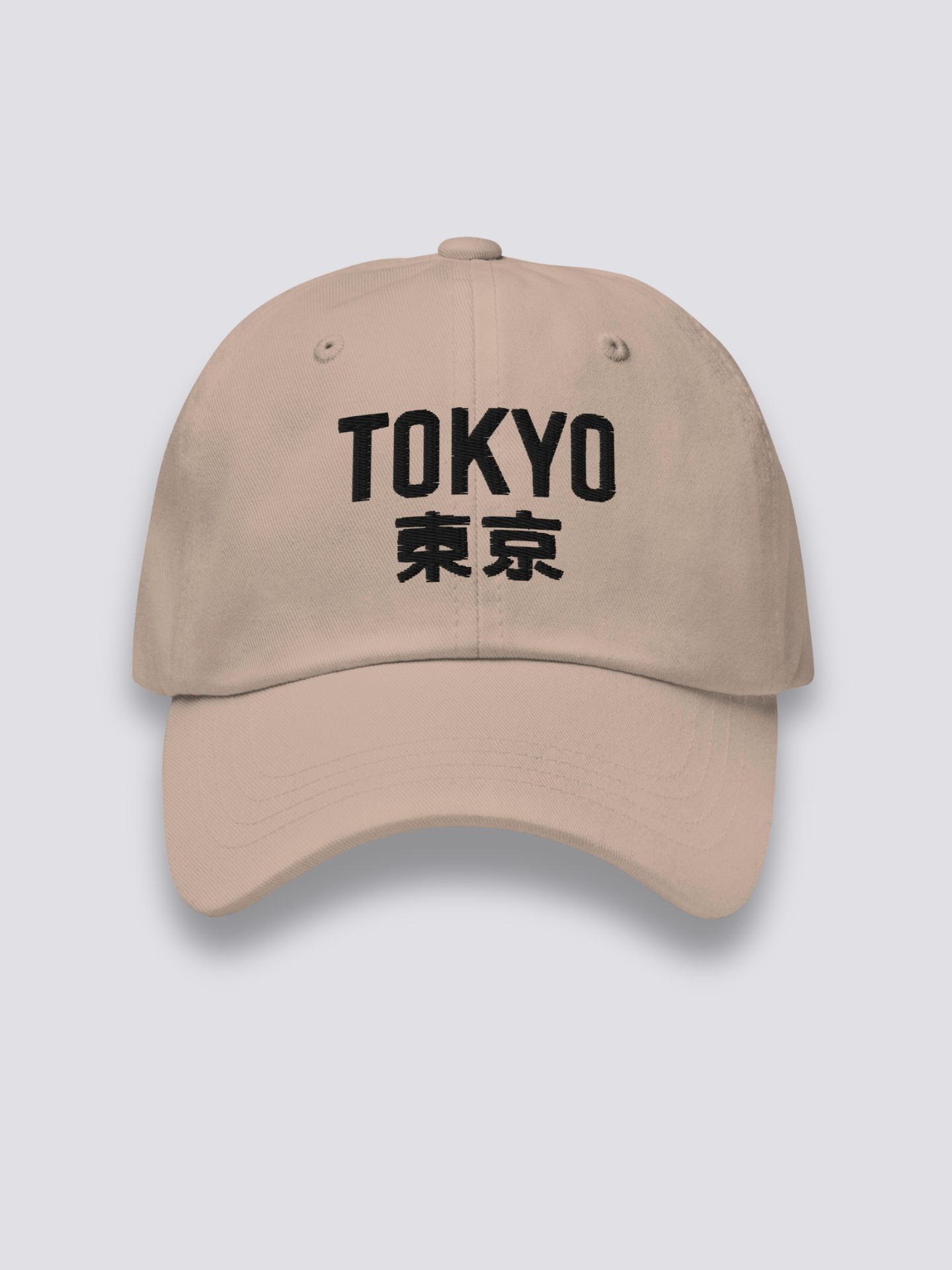 Tokio-Cap – japanische Cap, gestickter zweisprachiger Tokio-Schriftzug, Seitenansicht