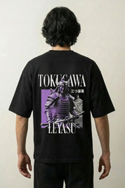 Tokugawa Ieyasu T-Shirt - 三つ葉葵 — Schwarz