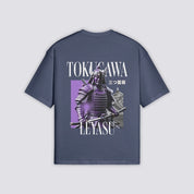 Tokugawa Ieyasu T-Shirt - 三つ葉葵 — Schiefergrau