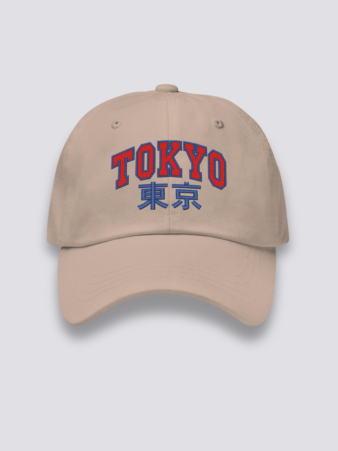 Tokyo Logo Cap – japanische Cap, gesticktes Varsity-Tokyo-Logo, Seitenansicht