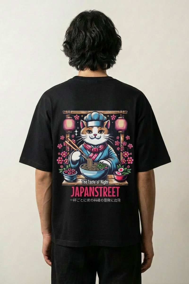 Japanisches Katzen-T-Shirt - ねこ – Studioaufnahme