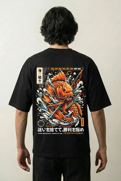 Japanisches Grafik-T-Shirt - ランチュウ