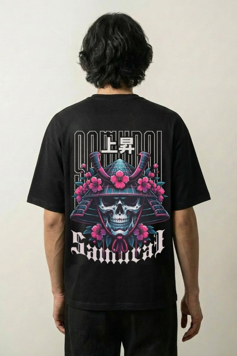 Cyberpunk Samurai T-Shirt - さむらい – Studioaufnahme