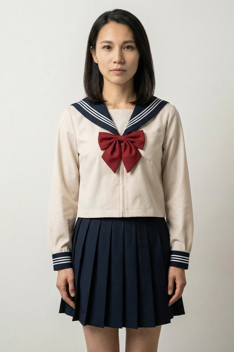 Japanische Schuluniform Beige 'Kinu'
