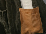 Kimono-Jacke aus Samt 'Akidori' – Detail: lange Ärmel, Kimono japanischen Stil