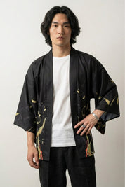 Schwarzer Kimono Männer 'Artefact' – Studioaufnahme