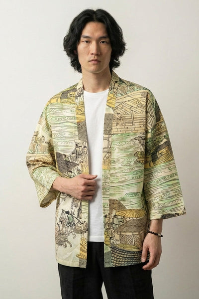 Bedruckte Kimono-Jacke 'Kaito Edition'