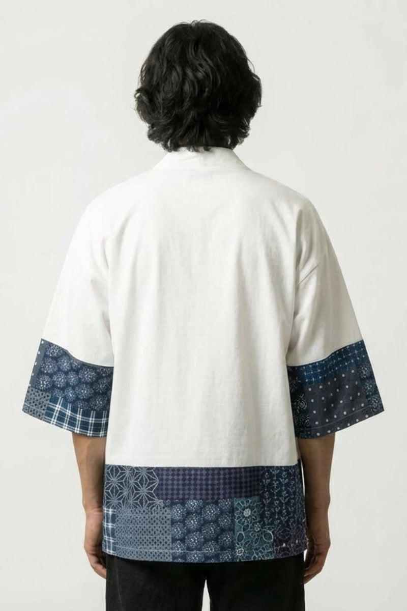 Kimono-Jacke für Herren 'Mitsuo' – Studioaufnahme Rückseite